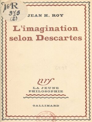 cover image of L'imagination selon Descartes